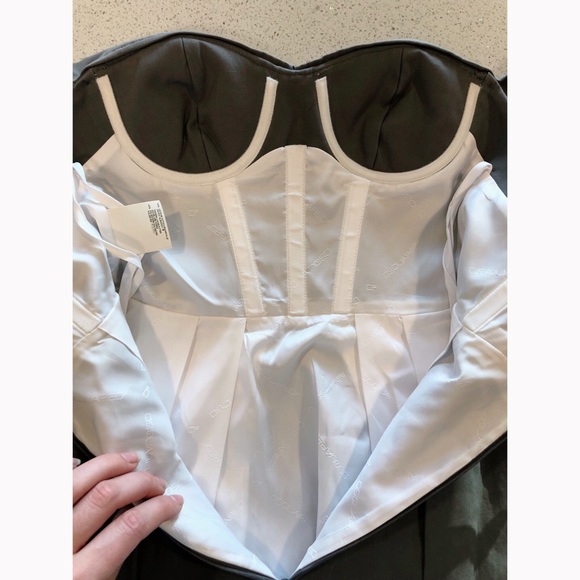 DSQUARED2 Gray Strapless Bustier Dress SZ 38 2 0 - Picture 5 of 8